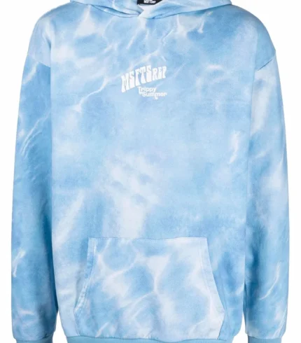 MSFTSrep logo-print tie-dye hoodie