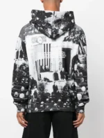 MSFTSrep graphic-print cotton hoodie - Image 3