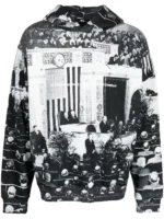 MSFTSrep graphic-print cotton hoodie