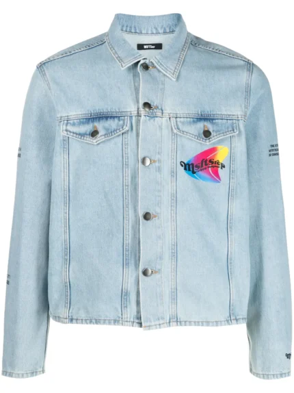 MSFTSrep logo-print denim jacket